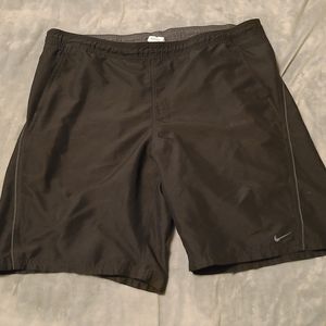 Dark Grey on Black Nike Workout/Lounge Shorts